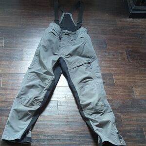 Men's Gray Pants with Suspenders